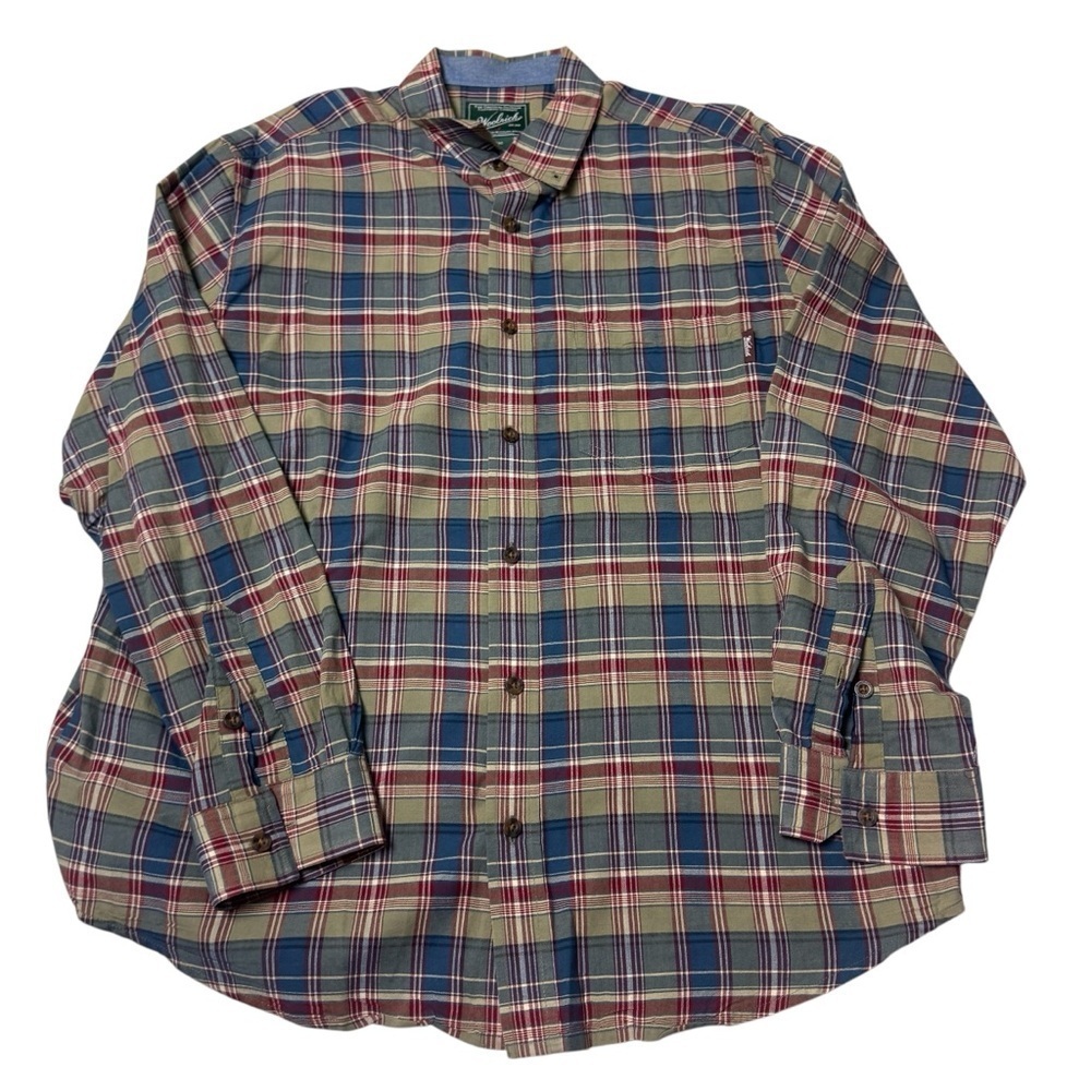 Woolrich plaid button down shirt Large